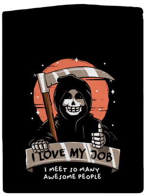 I love my job dámska mikina na zips Black