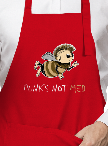 Punks Not Med zástera Red