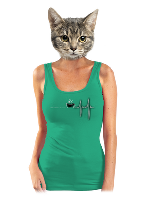 Coffee help dámske tielko klasické Mint Mal