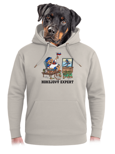 Hokejový expert unisex mikina premium Pastel Macchiato