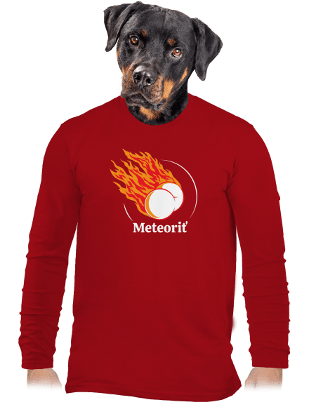 Meteoriť pánske dlhý rukáv Red