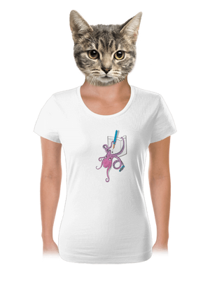 Jednoducho miluje atrament dámske tričko White