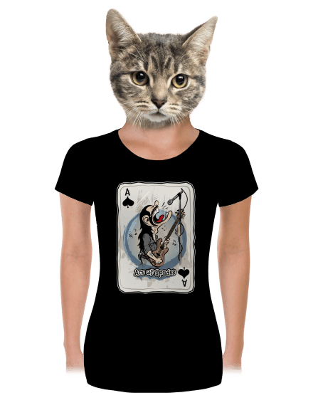Ace of Spades dámske tričko prémium Black