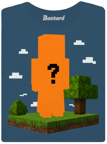 Minecraft z vlastnej fotky dámske tričko prémium Petrol Blue
