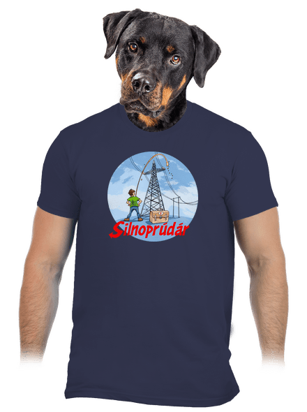 Silnoprúdár pánske tričko Navy Blue