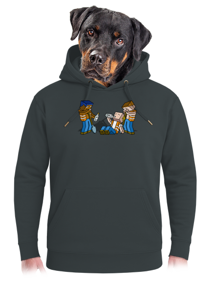 Real Minecraft unisex mikina premium Charcoal