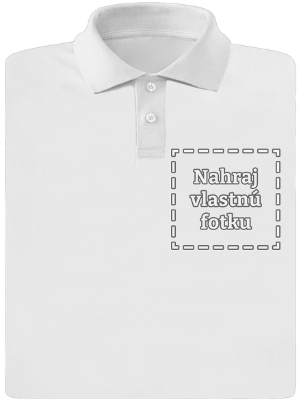 Vlastná potlač pánska polokošeľa White