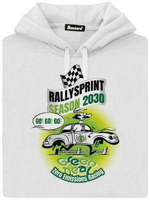 Rallysprint 2030 dámska mikina klokanka White