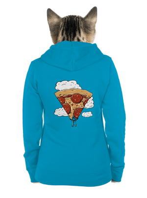 Pizzašutista dámska mikina na zips Blue Atol