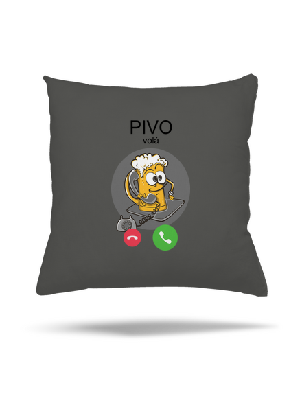 Pívo volá vankúš Gray Pol