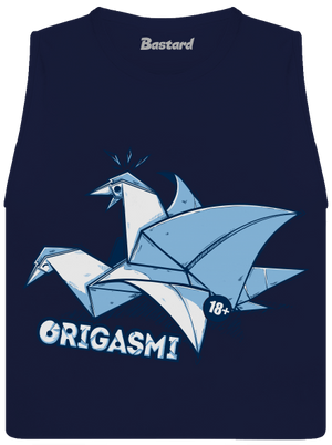 Origasmi dámske tielko voľné Navy