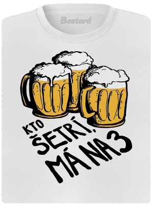 Kto šetrí, má na tri dámske športové tričko White