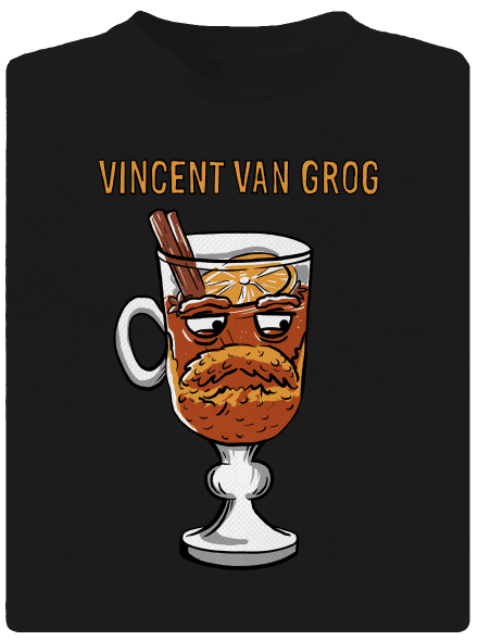 Vincent van Grog pánske športové tričko Black