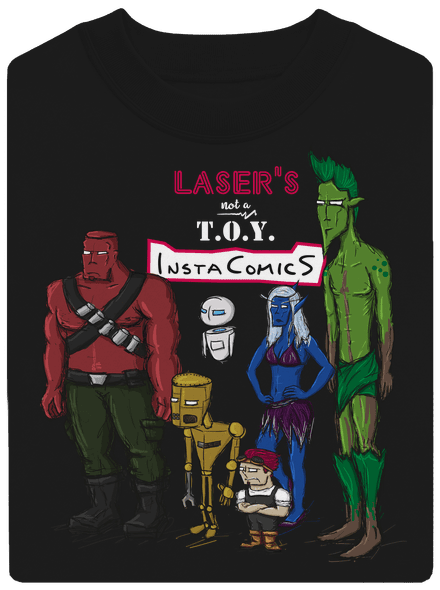 Laser's not a toy unisex mikina bez kapucne Black