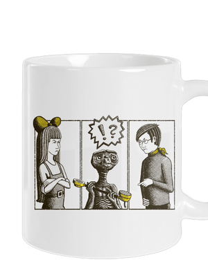 E. T. volať domov klasický hrnček White