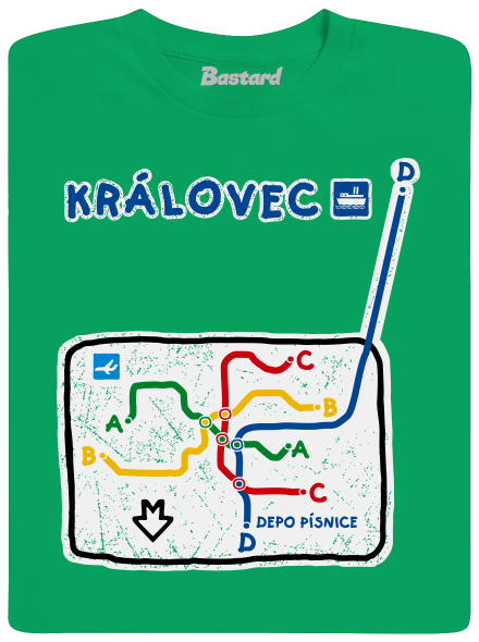 Metro Královec detské tričko Kelly Green