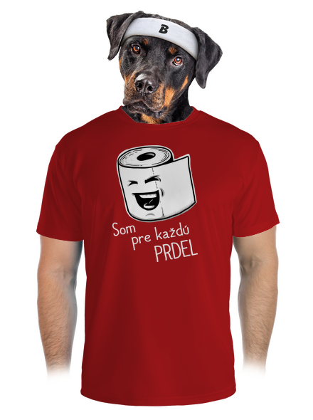 Prdel pánske športové tričko Red Mal