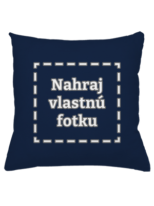 Vlastná potlač vankúš Dark Navy