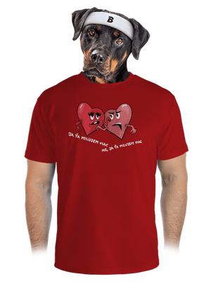 Srdiečka pánske športové tričko Red Mal