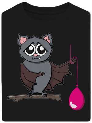 Netopier unisex tričko oversized Black