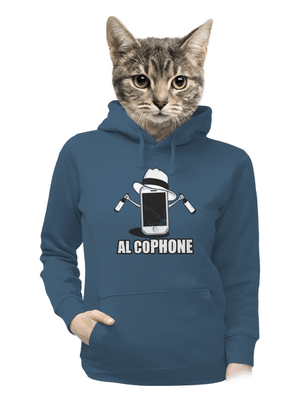Al Cophone dámska mikina klokanka Denim