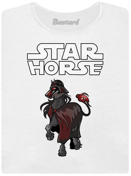 Star horse dámske tričko prémium White