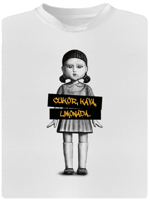 Cukor, káva, limonáda pánske športové tričko White