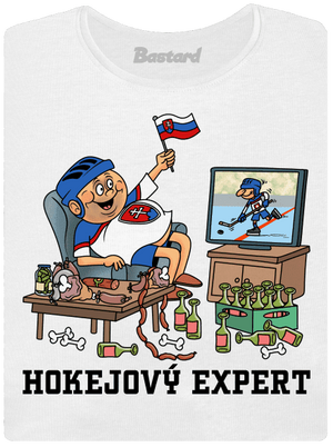 Hokejový expert dámske tričko prémium White