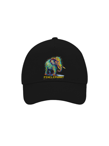 Pixelephant šiltovka baseballka Black