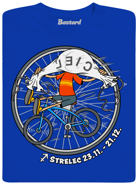 Cyklistický horoskop: Strelec pánske dlhý rukáv Royal Blue