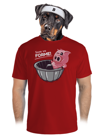 Vo forme pánske športové tričko Red Mal
