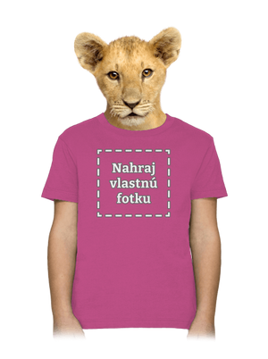 Vlastná potlač detské tričko Fuchsia