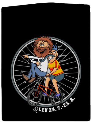 Cyklistický horoskop: Lev dámska mikina na zips Black