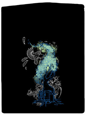 Nature vs. Technology pánska mikina na zips Black