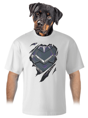 Panther inside unisex tričko oversized White