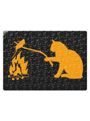 Mačka a myš puzzle White