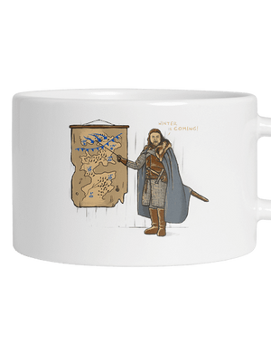 Winter hrnček makronka White