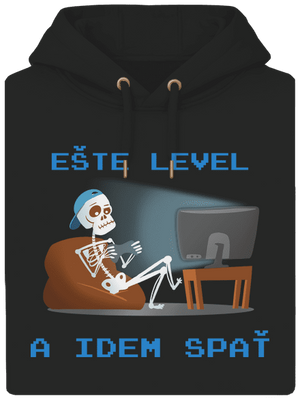 Ešte level unisex mikina premium Dark Black