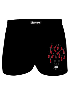 Šťastný vinár pánske trenky Black