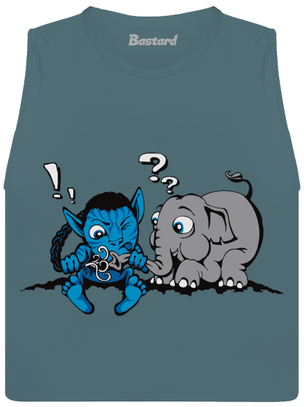 Error 501 dámske tielko voľné Heather Deep Teal