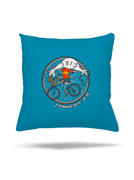 Cyklistický horoskop: Strelec vankúš Blue Turquoise