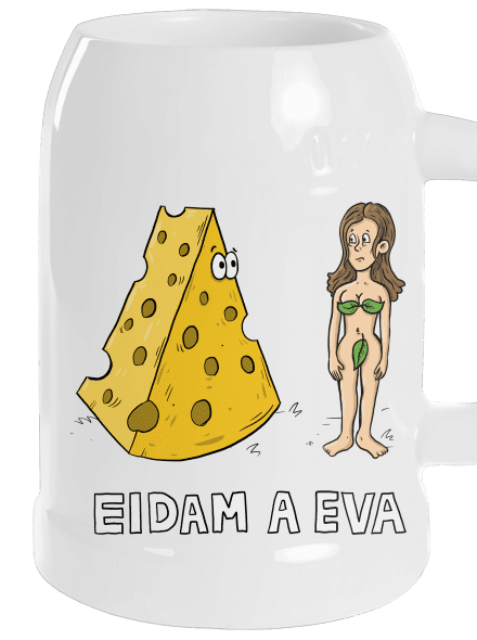 Eidam a Eva polliter White
