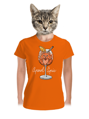 Aperol Špic dámske športové tričko Neon Orange