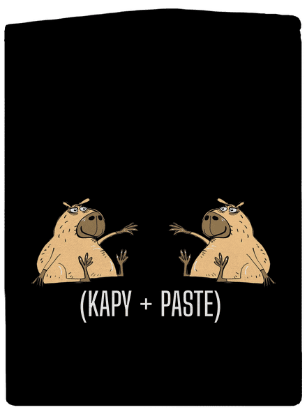 Kapy paste pánska mikina na zips Black