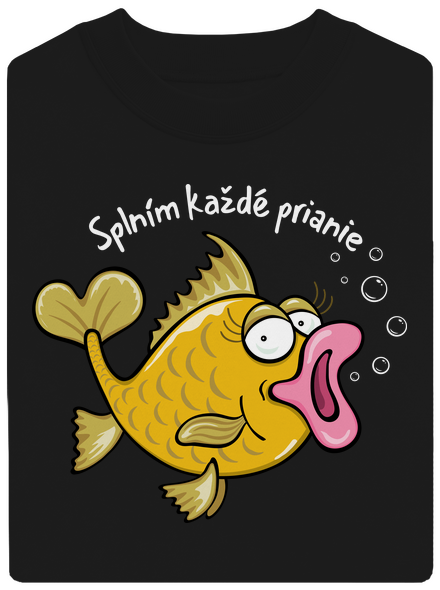 Zlaté rybky unisex mikina bez kapucne Black