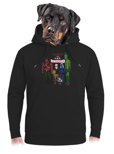 Laser's not a toy unisex mikina premium Dark Black