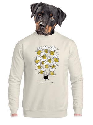 unisex mikina bez kapucne