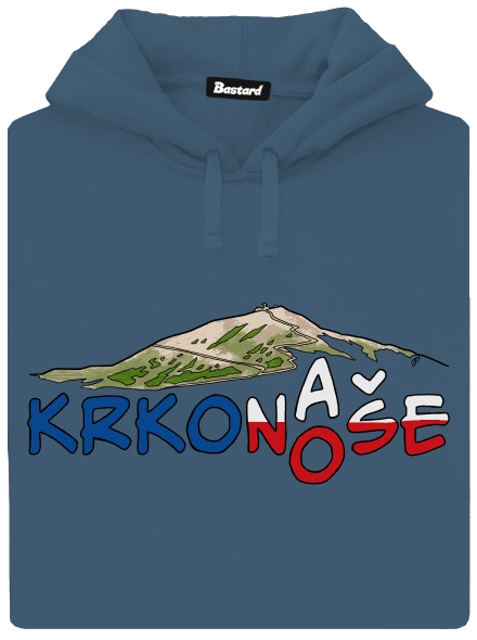Krkonoše dámska mikina klokanka Denim