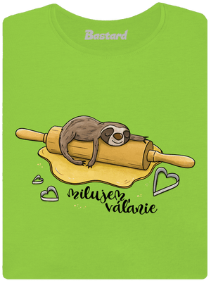 Milujem váľanie dámske tričko Apple Green