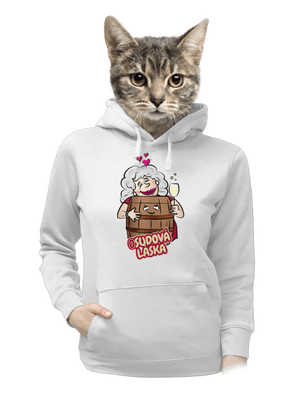 Osudová láska dámska mikina klokanka White